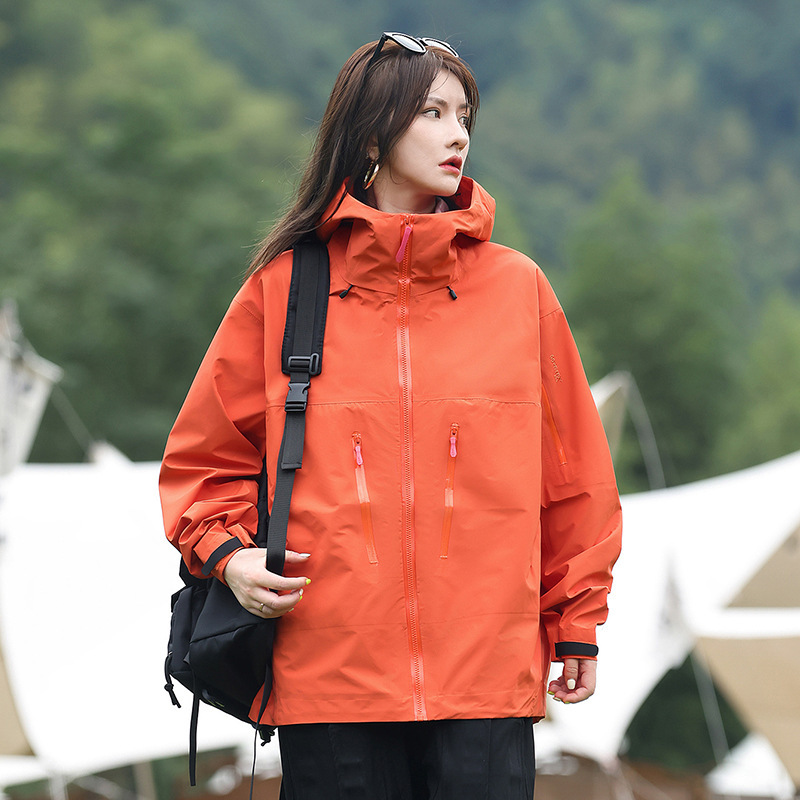 Bird Brand Same Style Hard Shell Jacket Outdoor Waterproof Three-In-One Fully Taped Trendy Versatile Solid Color Jacket for Men and Women