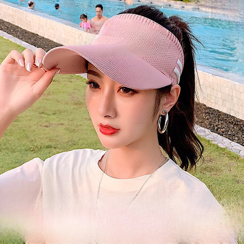 Women's Spring Summer Korean Style Fashion Vlogger Breathable Sun Hat Extended Brim Capless Baseball Cap Ins Bucket Hat
