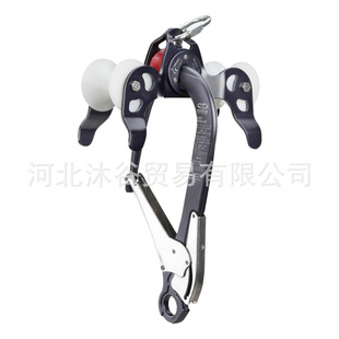 Easy Rescue Tourist Scenic Area Cableway Cable Car Rescue Double Pulley 60mm Steel Cable Large Hook Pulley
