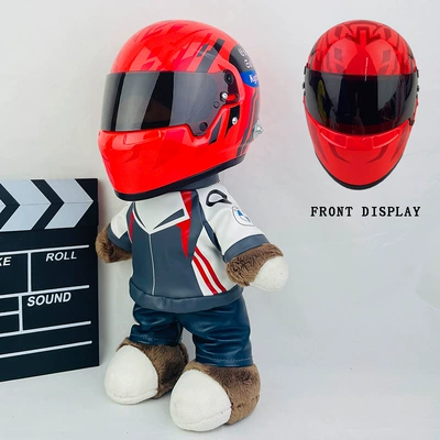 Motorcycle Travel Partner 28cm Plush — Motosiklet dəbilqələri - 28cm-flower-skin-f1-red-ant-new-helmet-type-anti-collision-layer