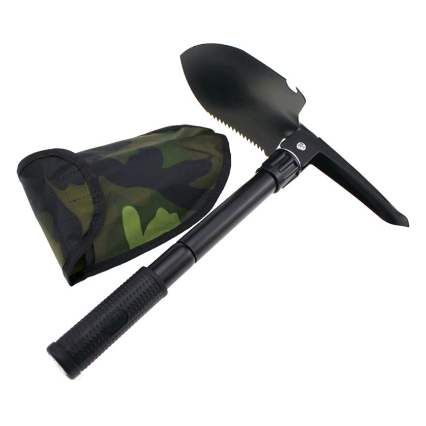 Заводская цена оптовая многофункциональная Инженерная лопата с компасом Складная лопата Малый размер 101 автомобиль лопата