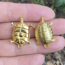 批发小号仿金乌龟吊坠镂空立体金龟摆件御守日本浅草寺金钱龟