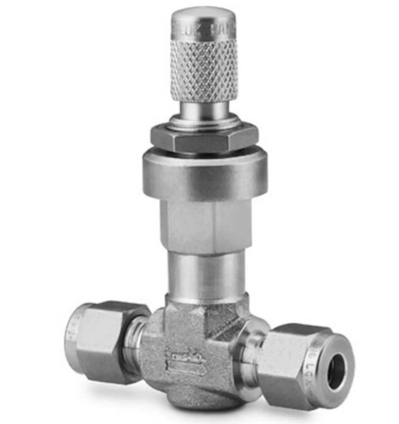 美国世伟洛克SS-2MG不锈钢高流量计量阀1/8 in.卡套接头滚花手柄