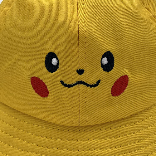 Children and Adults Cartoon Fisherman Hat Pet Pokémon Sun Hat Pikachu 3D Ears Cotton Bucket Hat