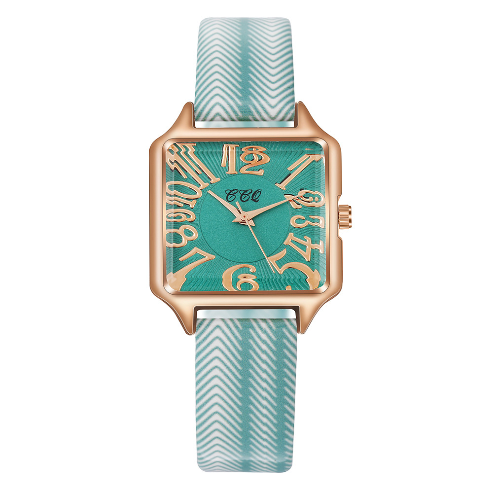 2024 Celebrità di Internet live streaming nuova cintura minimalista quadrante quadrato al quarzo scala digitale del tempo_voghion.com