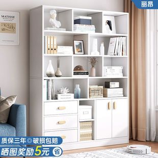 Bookshelf Storage Rack Bedroom Student Bookcase Storage Rack Living Room Creative Storage Cabinet Bookcase Floor Cabinet Combination Weidong