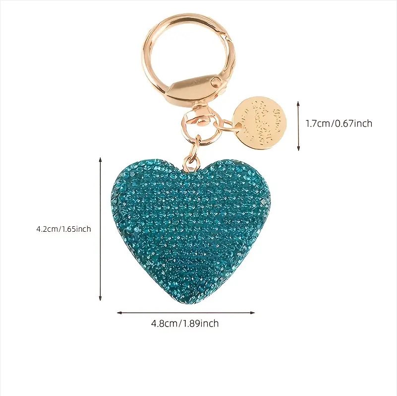 Retro Streetwear Heart Shape Alloy Women's Bag Pendant Keychain display picture 12