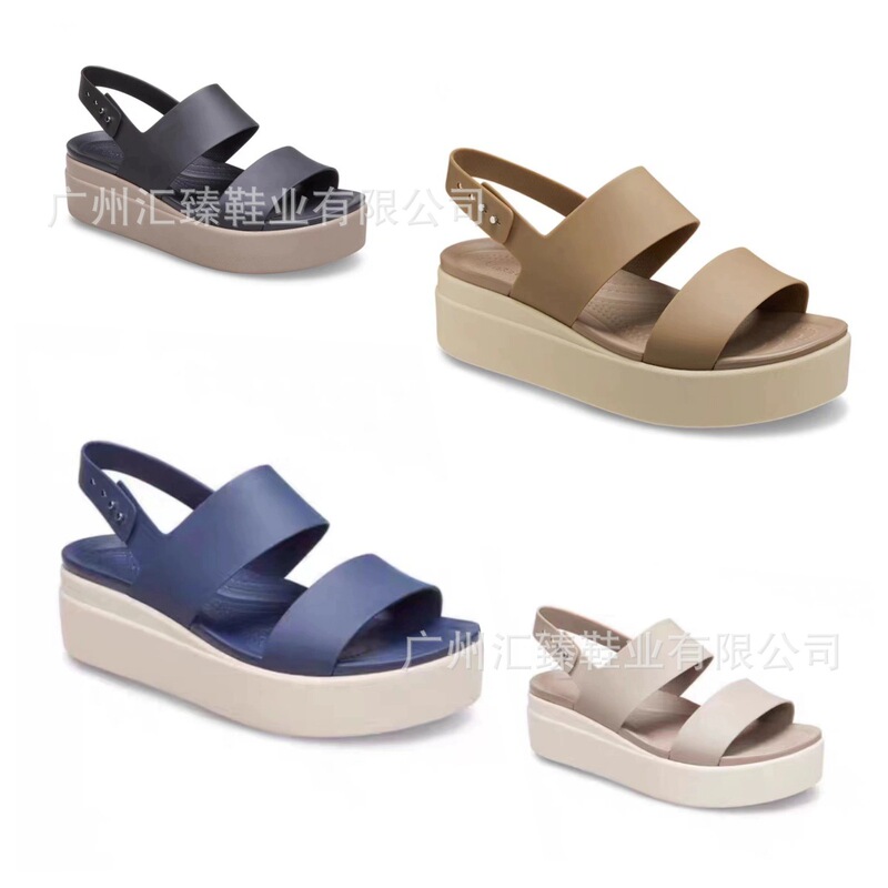 2025 New Women's High Heel Brooklyn Casual Breathable Open Toe Women's Shoes Thick Sole Wedge Sandals