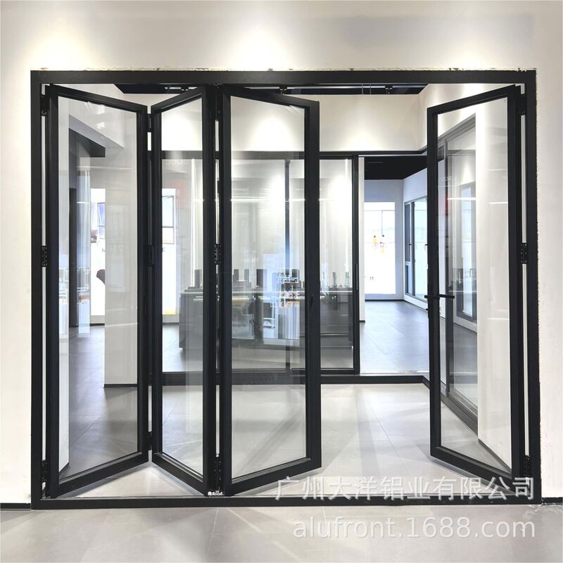 Wangpin Doors and Windows As2047 Certified Trackless Glass Folding Door for Kitchen and Dining Room, Silent and Space-Saving Aluminum Alloy