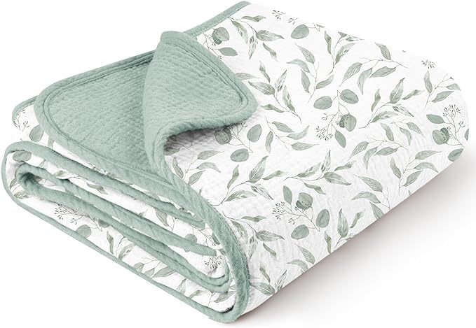 Manta de bebé de algodón de Amazon, edredón de bolsa suave y ligero, manta para padres, manta de siesta, manta de flores rosadas, venta al por mayor