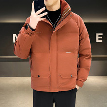 男士白鸭绒立领羽绒服男冬季加厚保暖羽绒外套冬装2024年新款男装