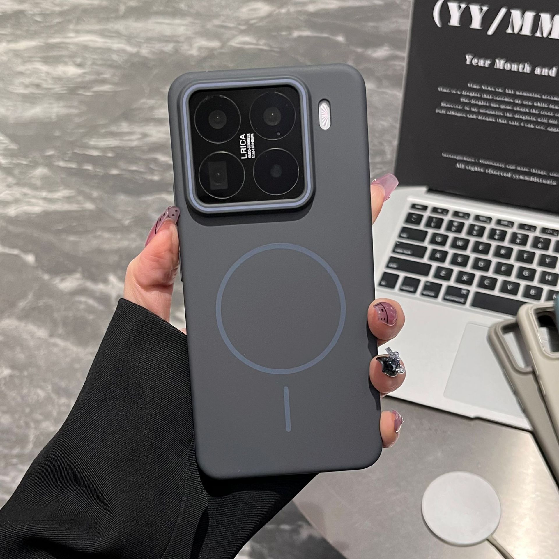 Funda magnética delgada con textura mate para Xiaomi 17Pro, funda protectora de PC suave anticaídas para Redmi K80, nueva