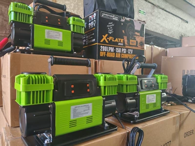 Hava nasosu Dual-Cylinder High-Pressure High-Power 12V - 12v-automotive-all-metal-dual-60-cylinder-super-pump-mechanical-standard