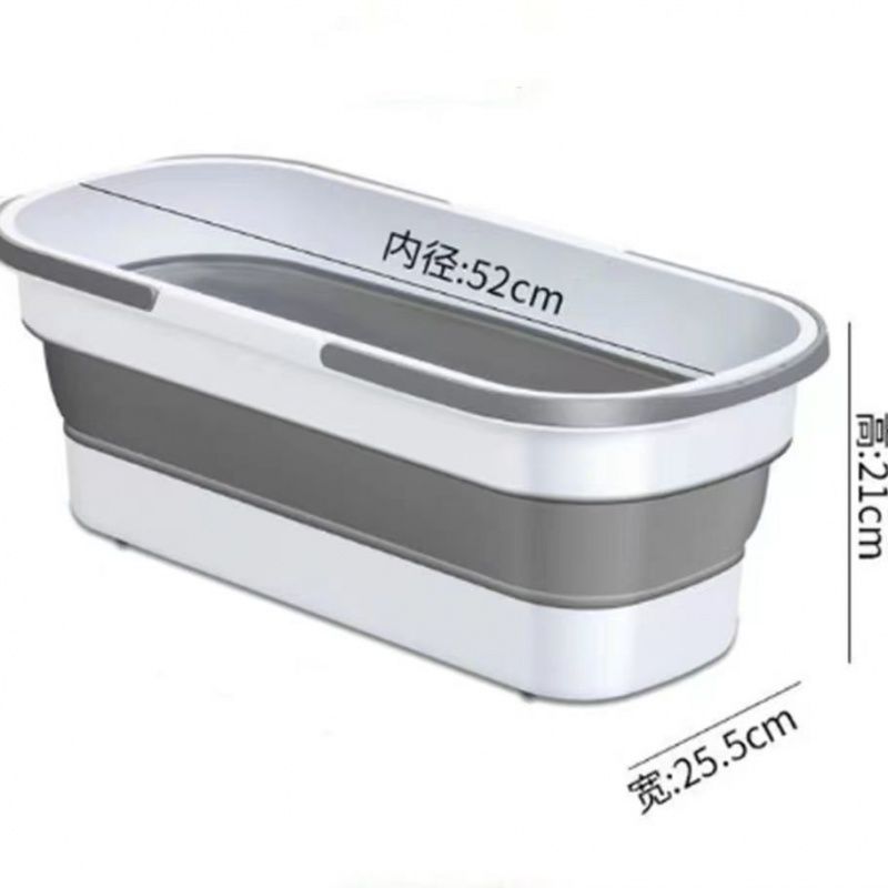 도르래가 있는 52CM 두꺼운 접이식 버킷 이중 손잡이