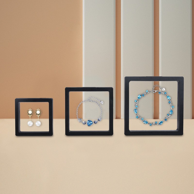 Caja de embalaje de joyería de papel kraft caja de regalo de alta calidad anillo flotante pendientes collar pulsera joyería joyería joyería