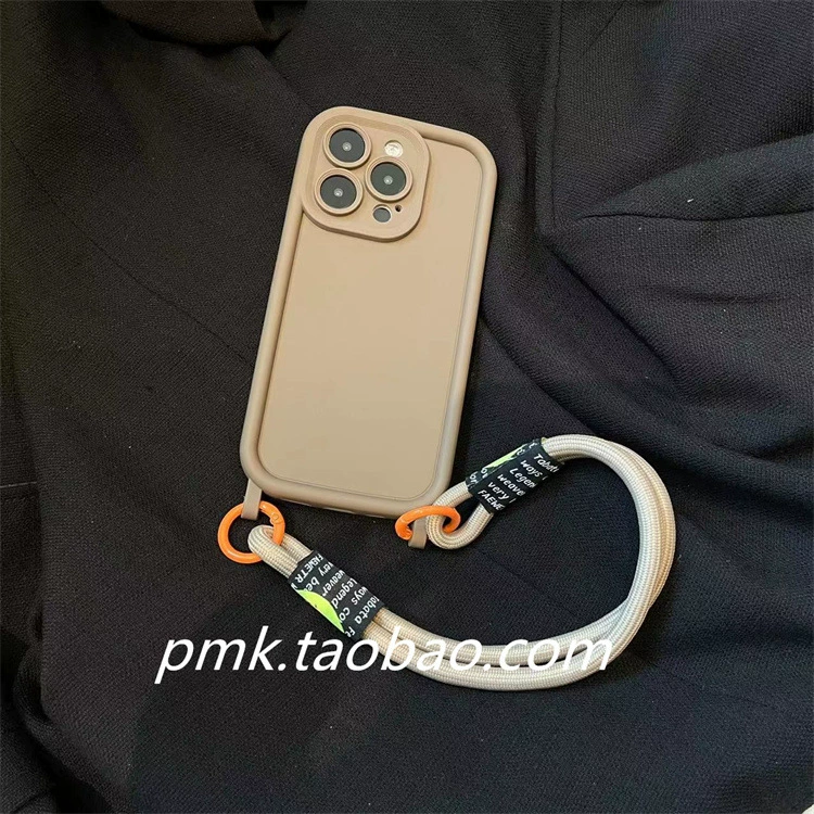 Чехол для телефона (Apple) совместимый с iPhone — текстурированная кожаная ручка-браслет, связанный ремешок, мульти-модели