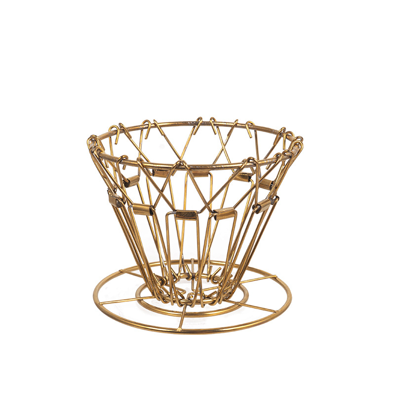 Filtro de café de mano CLS acampar al aire libre portátil plegable goteo de café estante de acero inoxidable 304 retro colador