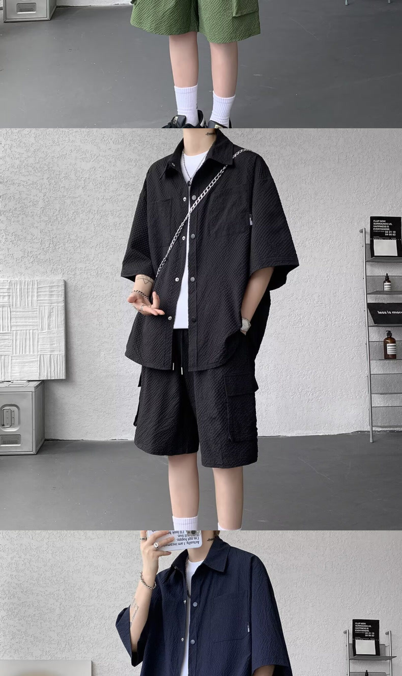 Men's Retro American Style Athletic Set With Quick-dry Outfit_voghion.com