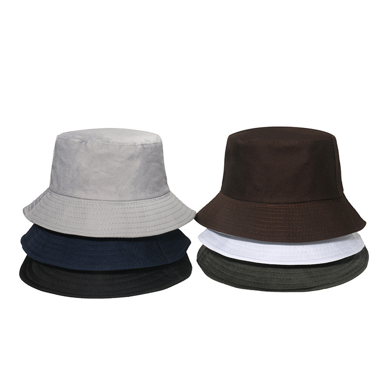 120g Weight Bucket Hat Hats Type Daily Occasion Unisex Simple Style Solid Color Sewing Flat Eaves Bucket Hat
