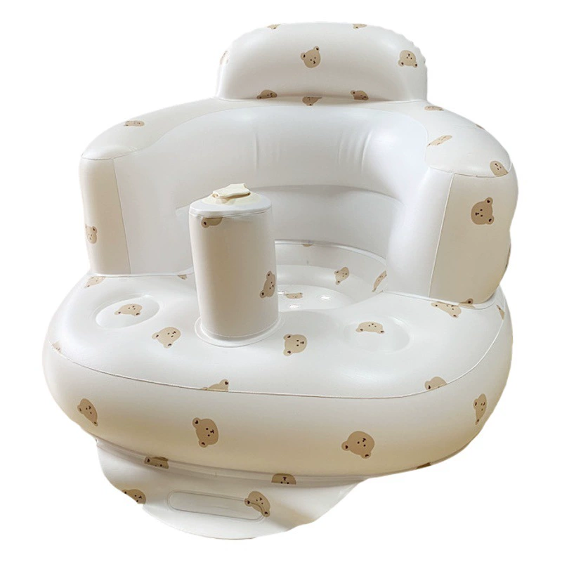 Ins Надувное ПВХ Детское обучение Маленький диван Обучающее сиденье Детское обучающее сиденье Табурет для купания Портативная складная игрушка