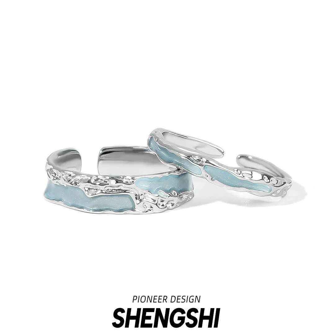 Adjustable unisex small ring, light‑luxury style, adjustable opening, 0.03 kg