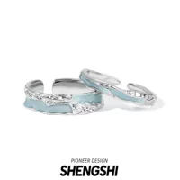Adjustable unisex small ring, light‑luxury style, adjustable opening, 0.03 kg