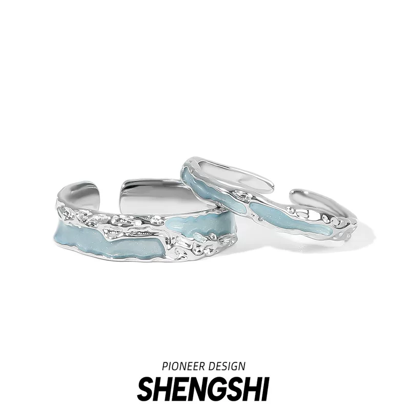 Adjustable unisex small ring, light‑luxury style, adjustable opening, 0.03 kg