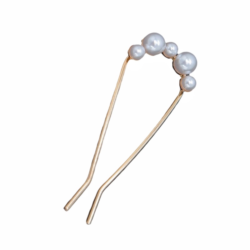Red popularidad china en forma de U bandeja de pinzas de cabello artefacto de perlas de alto nivel antiguo pinzas de cabello pinzas de cabello adornamiento para mujeres