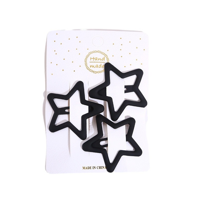 Gran por mayor lindas estrellas clip de cabello de niña clip de borde pequeño clip de cabello de niños fresco clip de gota de agua clip de pintura horneado clip de color
