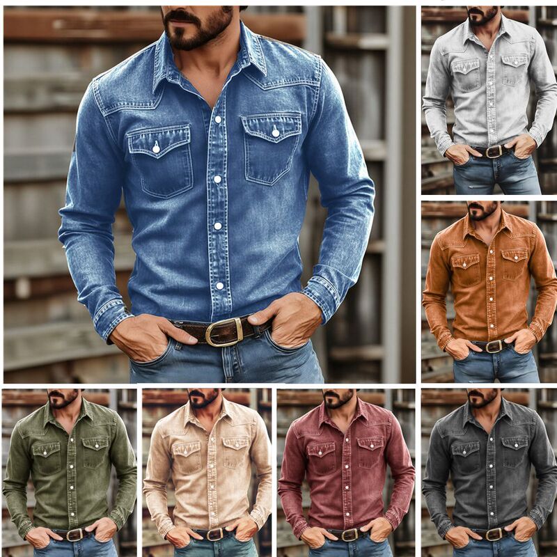 2026 In-Stock Men's Shirts Amazon Hot-Selling Men's Spring and Autumn Cardigans Wish European Version Plus Size Aliexpress Shirts 2026 In-Stock Men's Shirts Amazon Hot-Selling Men's Spring and Autumn Cardigans Wish European Version Plus Size Aliexpress Shirts