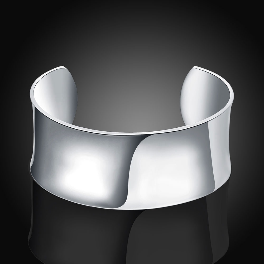 (Cross-border trading), fashionable accessory, glossy bracelet, silver 925 sample, European style 3
