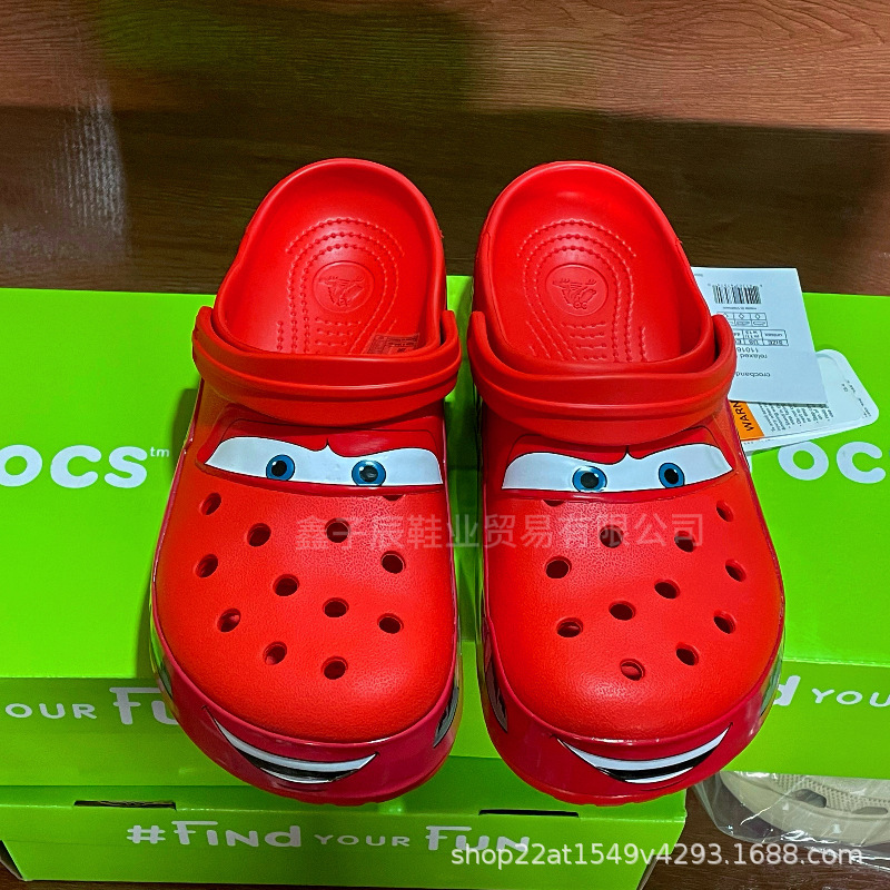 Lightning Mcqueen 95 Car-Themed Non-Slip Breathable Eva Closed-Toe Beach Sandals Lightning Mcqueen 95 Car-Themed Non-Slip Breathable Eva Closed-Toe Beach Sandals