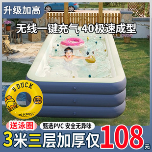 Children's Swimming Pool Inflatable Swimming Pool Household Large Folding Pool Baby Baby Thickened Adult Extra Large Child