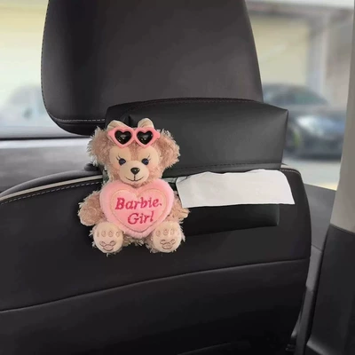 box cute car center console – Car tissue box/set - hug-daffy-bear-6-matte-tissue-box-seat-type