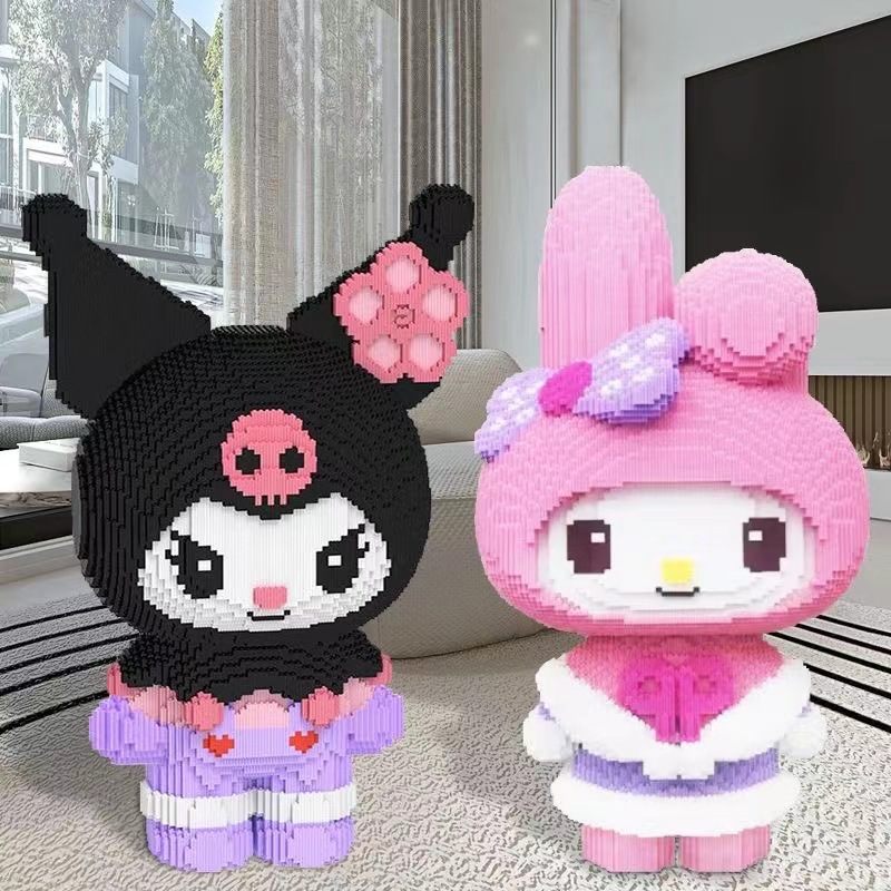 Хаоу Лесень Hello kitty, конструктор высокой сложности, головоломка, игрушка, маленькие частицы, оптовая продажа