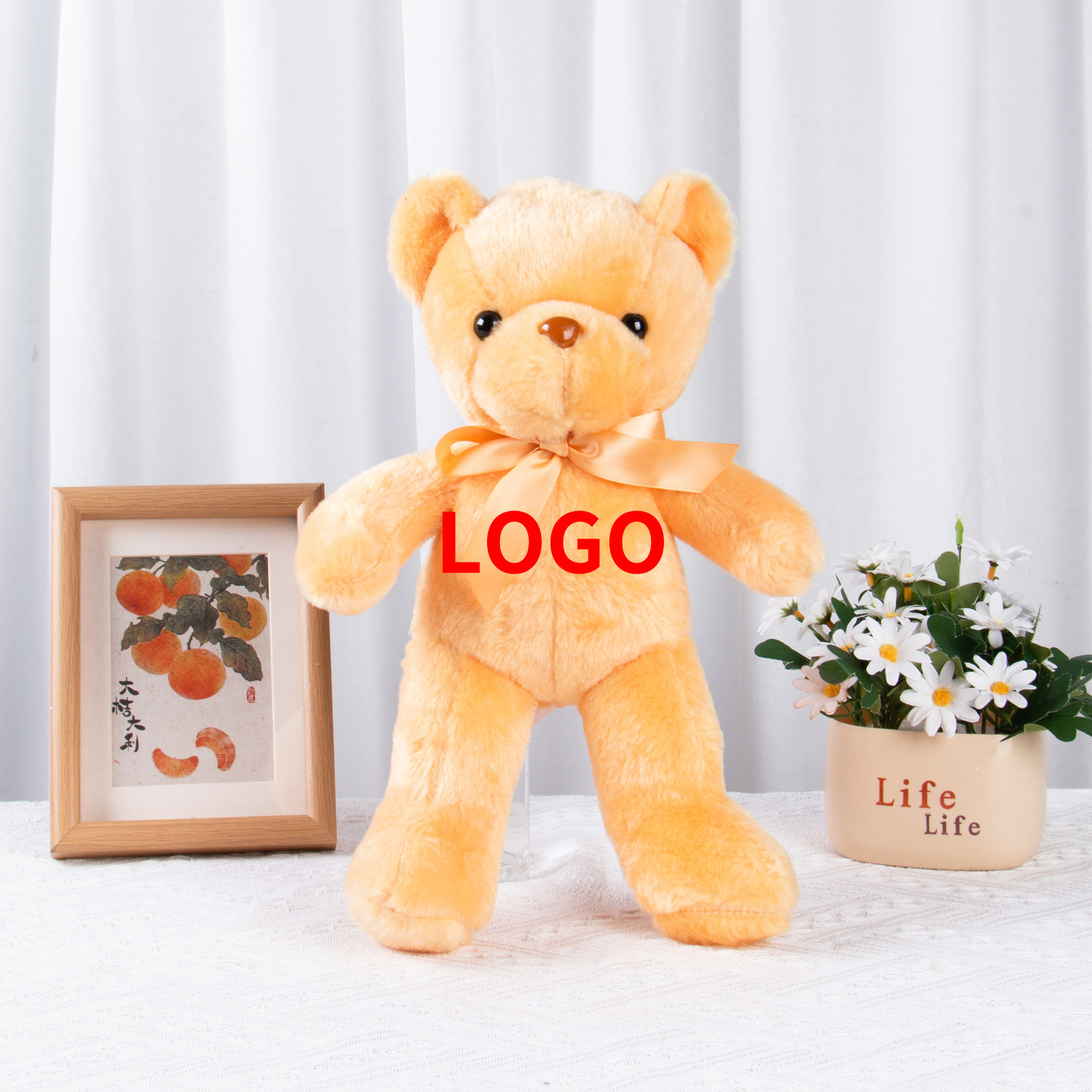 Diez colores osos de peluche juguetes coloridos osos de peluche boda arrojar 8 pulgadas muñecas agarrar muñecas regalos para niños al por mayor