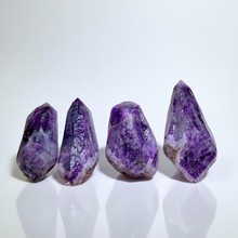 天然乌拉圭紫水晶原石深紫色水晶原石戒面珠子矿物标本香薰扩香石