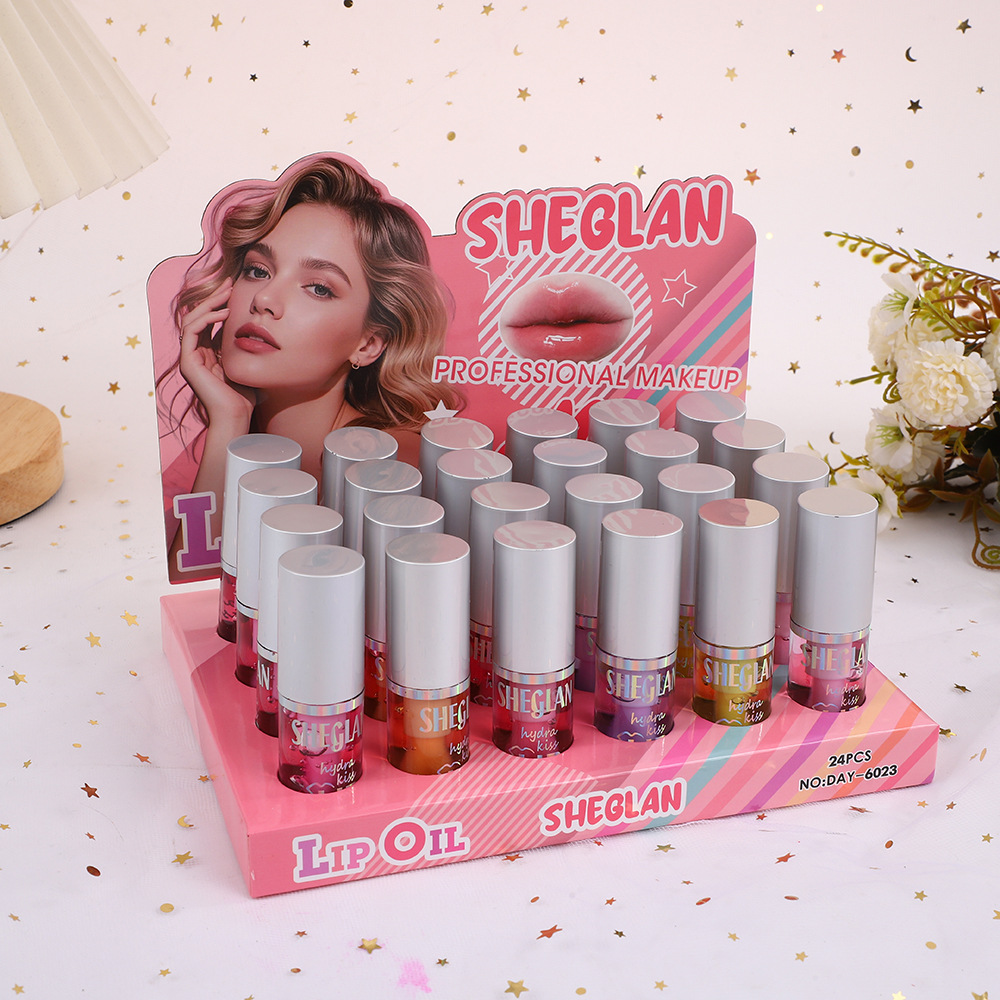 Cross-Border Popular Sheglan Lip Essence Oil Color-Changing Lip Gloss Hydrating Moisturizing Lip Oil Lip Care