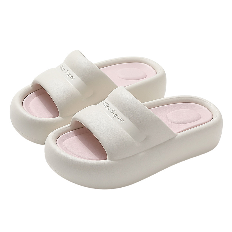 Nuove pantofole da donna di alta qualità con suola spessa, comode per l'uso domestico, antiscivolo, adatte alle coppie, semplici ed eleganti per l'estate._voghion.com