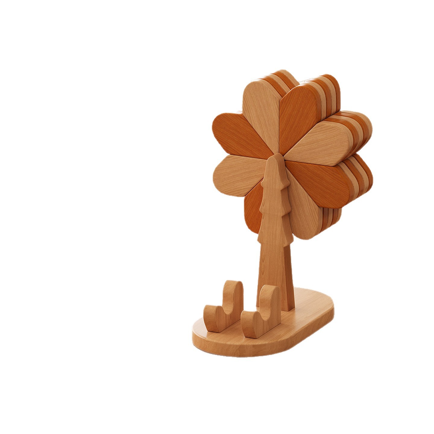 Molino de viento creativo transfronterizo almohadilla de aislamiento térmico almohadilla de taza de alta calidad resistente al quemado decoración de mesa de comedor doméstica al por mayor