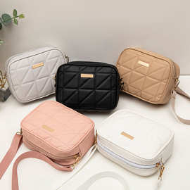 包包批发ladies bag2024新品时尚韩版相机包简约百搭单肩包滚条包