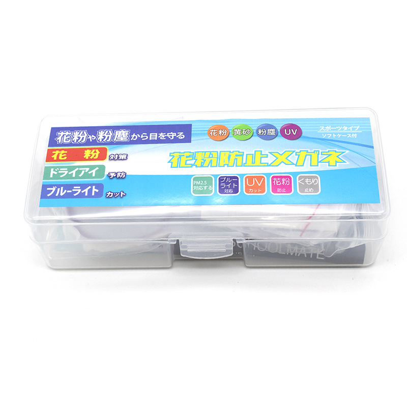 Caja de cartón blanco Oxford Zipper Glass Case PVC Botón Caja de gancho Caja de gafas de sol resistente a la compresión Accesorios de caja plegable 1