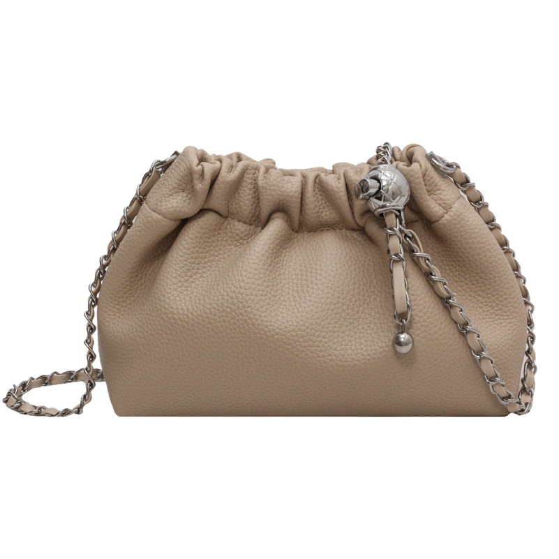 Bolso popular de este año bolso de mujer 2023 nuevo diseño de nicho bolso de hombro de la cadena textura versátil bolso de cubo popular