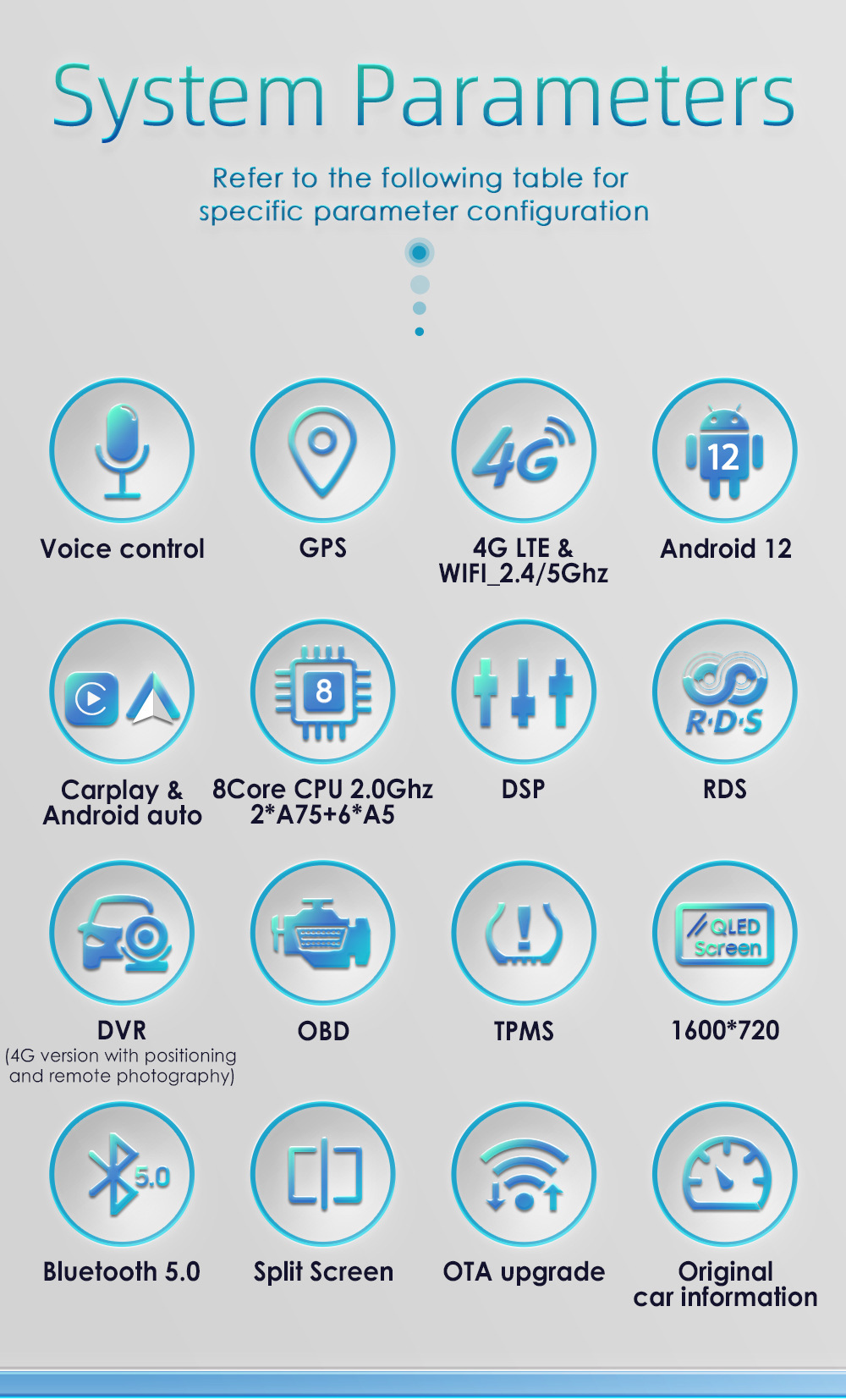 10.33inch Suitable for 12-18 Mitsubishi Outlander 3Rd Generation Car Central Control Navigation Bluetooth Wireless Carplay
