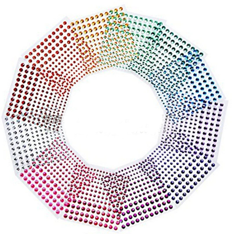 Diamante pegatinas al por mayor accesorios de bricolaje (3.4.5) monocromo acrílico diamante color completo diamante pegatinas