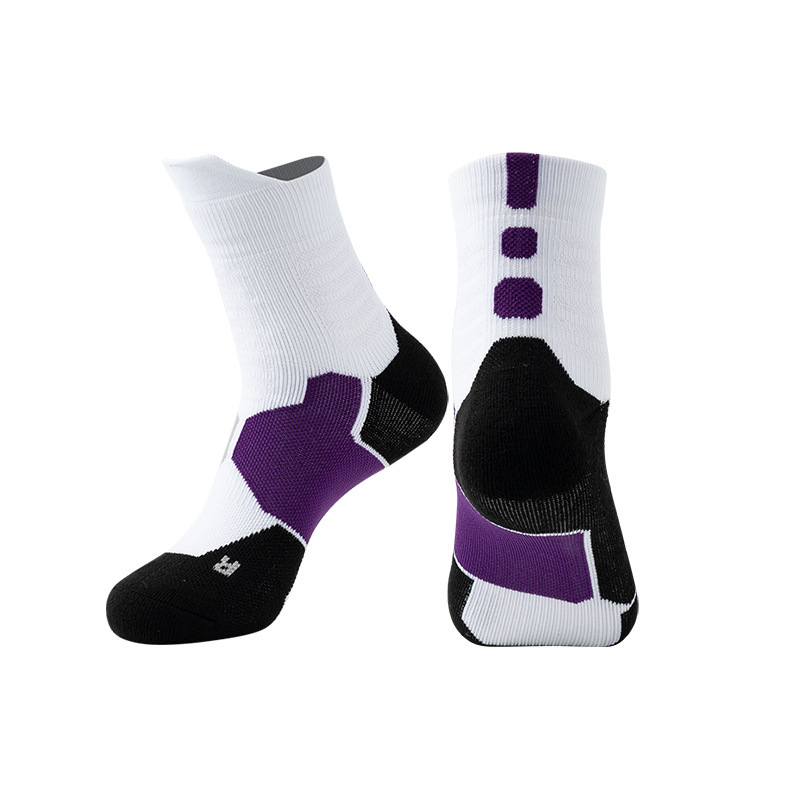 Calze da basket per adulti transfrontaliere Amazon, spesse, traspiranti, antiscivolo, calze sportive, calze da corsa a tubo di media lunghezza, produttori all'ingrosso_voghion.com