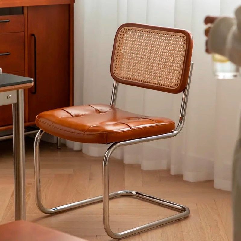 French-Style Faux Rattan Chair Nordic Home Designer Dining Chair Café Vasily Hotel Leisure Vintage Ins