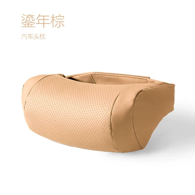 Headrest — Maybach Seat Neck Pillow - bone-pillow-nappa-leather-bone-neck-pillow-pillow-gilded-brown-one