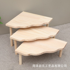 ハムスターケージ造景多機能多層プラットフォーム原木波扇形ブラケット金糸熊玩具造景用品