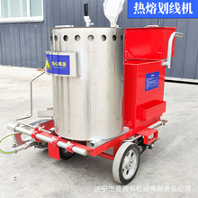 停车场划线 外贸款冷喷热熔划线机汽柴油动力热熔划线一体机
